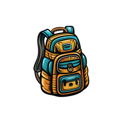 Backpack icon, vector high quality logo