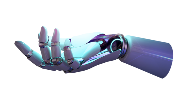 PNG robot hand, collage element, transparent background