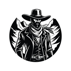 Cowboy Silhouette Vector