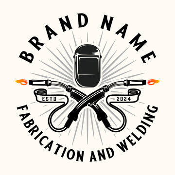 Welder logo design. Flame welding torch fabrication, for the welding industry.