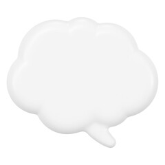 Speech bubble png sticker, 3D shape, marketing graphic on transparent background