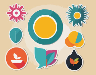 Adhesive Stickers - Vector 