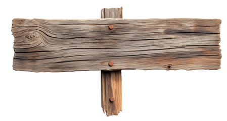 old wood guide signboard, rough weathered empty signpost text space plank cut out