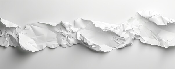 Isolated white tracing paper on white background, 4K hyperrealistic photo