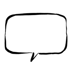 Speech bubble png clipart, drawing illustration, transparent background