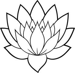 liner art mandala flower vector style