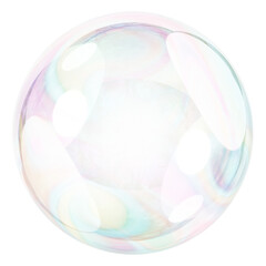 Holographic bubble png sticker, transparent background