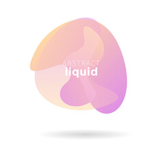 illustration of a pink background, Liquid banner