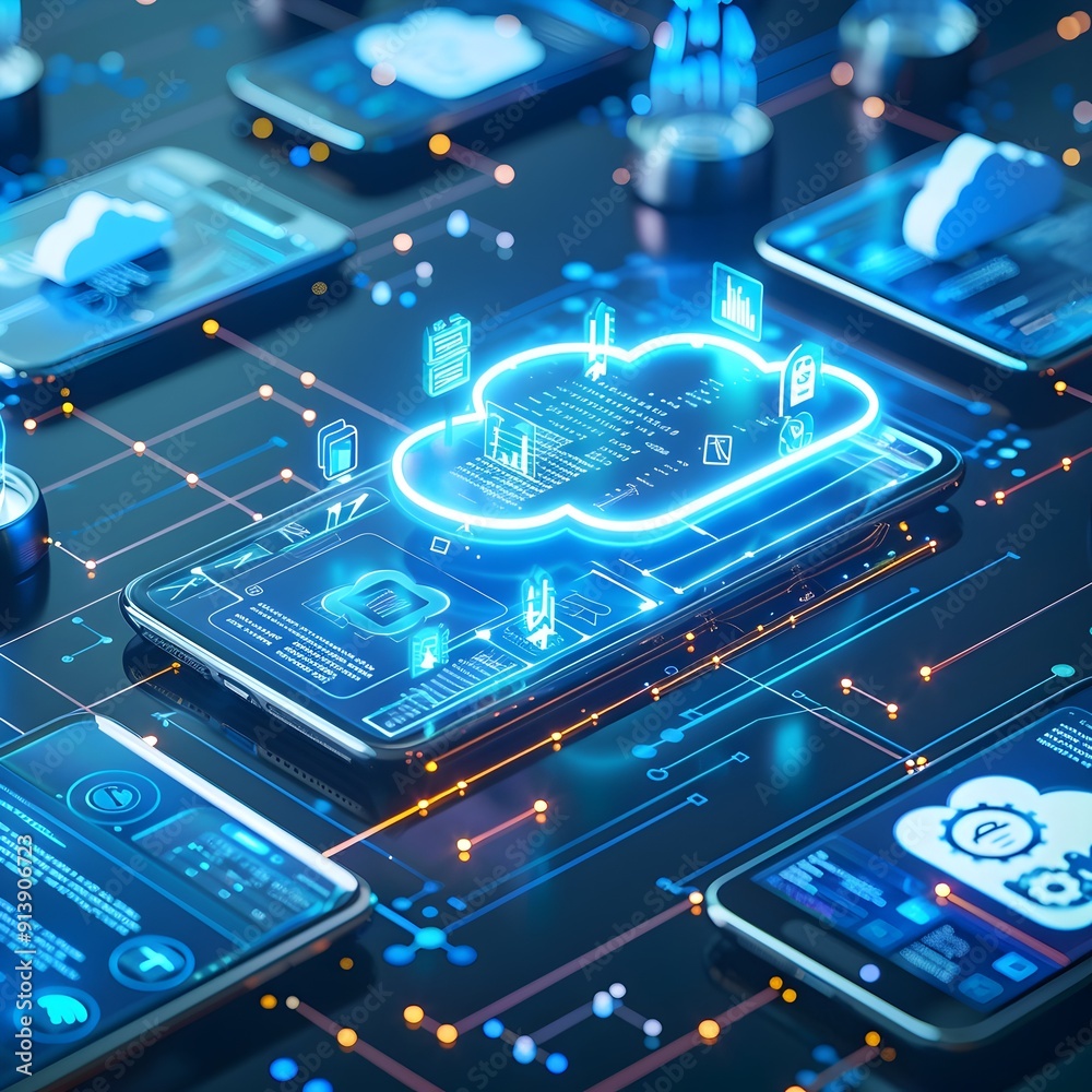 Poster seamless technology for effortless data synchronization and cloud computing