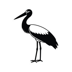 Stork Silhouette Vector