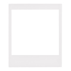 Retro instant film png frame, transparent background
