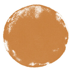 Brown circle png sticker, transparent background