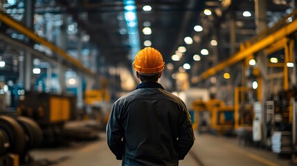 Portrait of a factory production planner overseeing production line adjustments