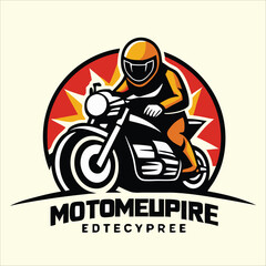 Motorcycle logo vector