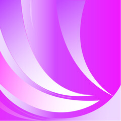 Modern flowing pink wave banner on white background