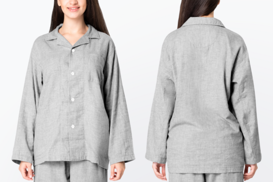 Pajamas png mockup transparent unisex sleepwear apparel