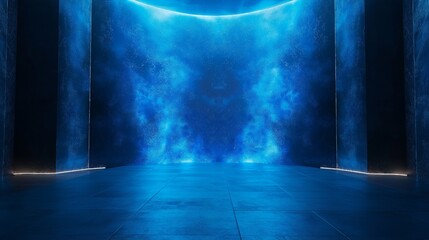 Creative blue-ray backdrop