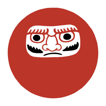 recommend clip art: Png japanese Daruma doll character sticker illustration