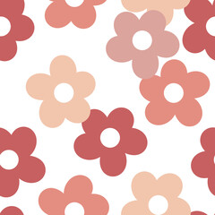 Pink floral seamless patterned transparent png
