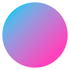 Colorful round gradient element transparent png