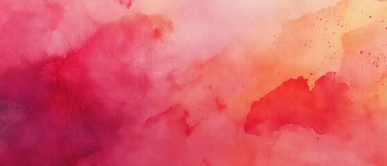 A red and orange background with a splash of pink