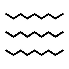 Png zigzag line icon in outline style