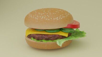burger or hamburger with different different background