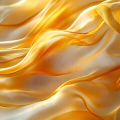 Obraz premium Elegant flowing golden silk, perfect for backgrounds, textures, and luxury-themed designs, capturing light and shadow beautifully,description