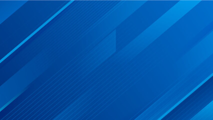 Obraz premium Minimal Futuristic Abstract Gradient blue Stripes Background Design