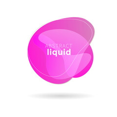 Speech bubble, Pink Label, Modern abstract banners vector. flat geometric liquid gradient color