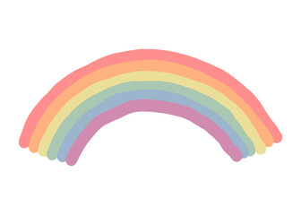Rainbow png sticker, transparent background