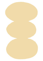 Beige badge png sticker, transparent background