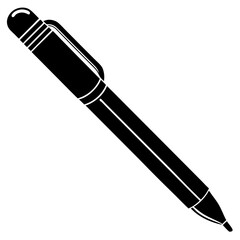 Fototapeta premium Pen icon silhouette vector illustration