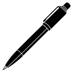 Pen icon silhouette vector illustration