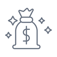 Money Bag icon Design