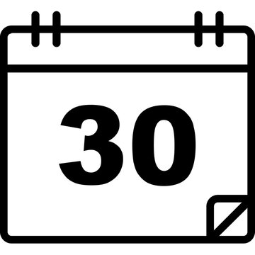 recommend clip art: Calendar vector icon in outline style 