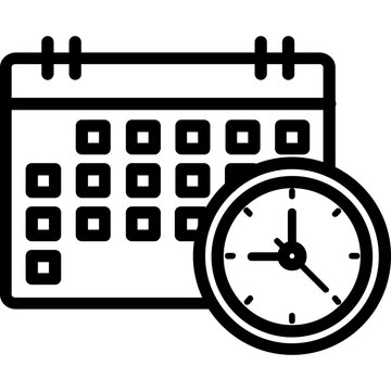 recommend clip art: Investment Time vector icon in outline style 