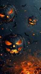 Spooky halloween wallpaper, phone desktop