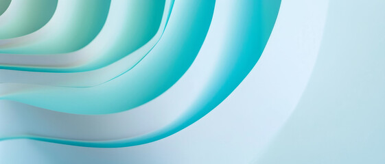 Fototapeta premium Abstract waves in calm pastel shades create a serene, visually captivating pattern, evoking a sense of peace and fluidity.