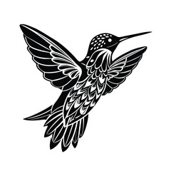 Creative Hummingbird Silhouette Vector