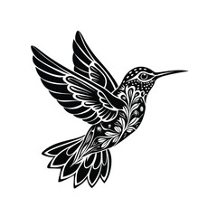 Creative Hummingbird Silhouette Vector