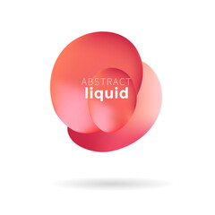 red glossy button, Red label, Liquid banner
