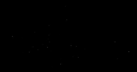 Micro particles flowing up on transparent background with alpha channel. Seamlessly loop defocused dust or corpuscles rising up - Powered by Adobe