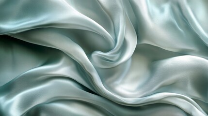 Obraz premium Graceful flowing fabric with a silky texture, creating an elegant and soft background.