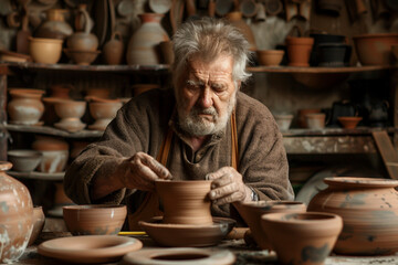 Time in art studio crafts pottery creative creation hobby ai generative