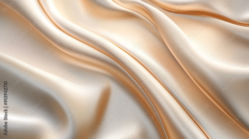 Poster luxurious, flowing cloth creating an elegant, soft background with smooth, gentle folds.