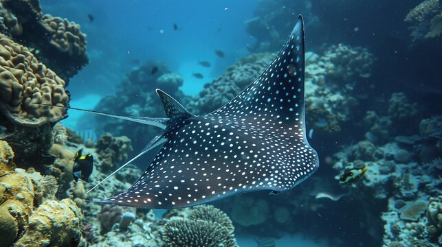 Spotted Eagle Ray in Its Natural Habitat