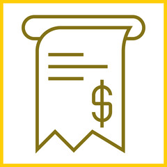 Receipt icon Design