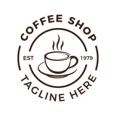 Coffee Shop Logo Design Vector template. eps