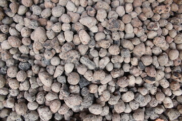 Gravel close-up. Building stone gravel close-up. Natural building background